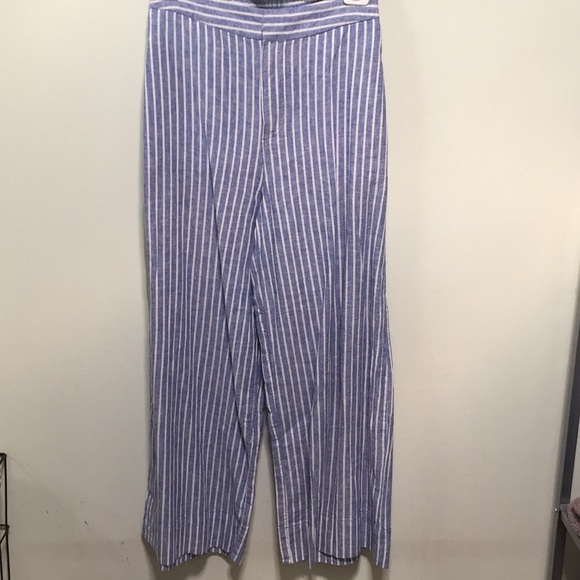 Lauren Conrad Cotton Linen Striped Pants - Picture 3 of 7